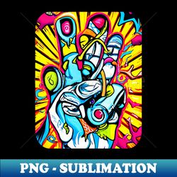 steezee peace sign hand design airbrush art - aesthetic sublimation digital file - capture imagination with every detail