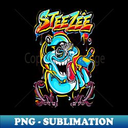 steezee monsters design airbrush art 2024 - special edition sublimation png file - unleash your creativity