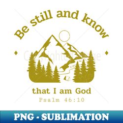 be still and know that i am god - exclusive sublimation digital file - spice up your sublimation projects