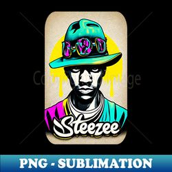 steezee hat man art design airbrush - premium sublimation digital download - perfect for creative projects