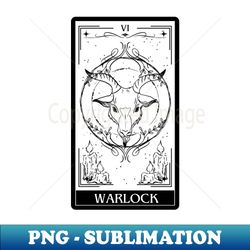 Warlock Tarot Card DD Nat 20 Dungeons  Dragons T-Shirt Black - Special Edition Sublimation PNG File - Unlock Vibrant Sublimation Designs