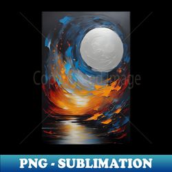 Autumn Dances under the Silver Moon - Modern Sublimation PNG File - Perfect for Creative Projects