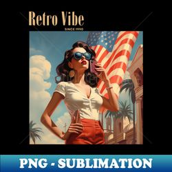 Retro Vibe Since 1990 - Unique Sublimation PNG Download - Capture Imagination with Every Detail