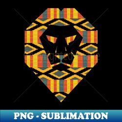 african pattern kente lion ghana - instant sublimation digital download - transform your sublimation creations