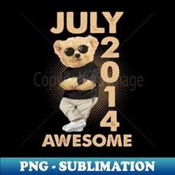 July 2014 Awesome - Decorative Sublimation PNG File - Perfect for Sublimation Art