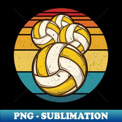 retro volleyball sunset for volleyball players - instant sublimation digital download - perfect for sublimation mastery