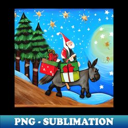 Santa claus on the way 7 - Signature Sublimation PNG File - Perfect for Personalization