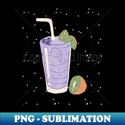 Kiwi blueberry milkshake - Premium Sublimation Digital Download - Vibrant and Eye-Catching Typography