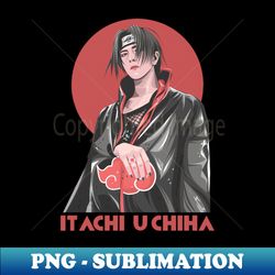 Anime Itachi Uchiha - High-Quality PNG Sublimation Download - Vibrant and Eye-Catching Typography