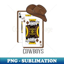 Poker Cowboys Pair of Kings - Artistic Sublimation Digital File - Transform Your Sublimation Creations