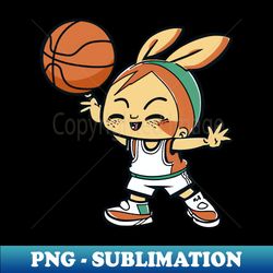 basketball easter shirt  easter bunny playing basketball - artistic sublimation digital file - bring your designs to life