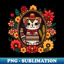 Cinco De Mayo Shirt  Mexican Cat - Stylish Sublimation Digital Download - Create with Confidence