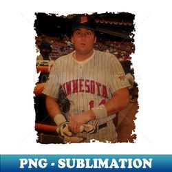 kent hrbek in minnesota twins  old photo vintage - high-resolution png sublimation file - instantly transform your sublimation projects