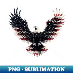 Old Glory Bald Eagle - PNG Transparent Digital Download File for Sublimation - Perfect for Creative Projects