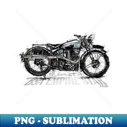 BSA Empire Star 1936 Sketch - Instant PNG Sublimation Download - Vibrant and Eye-Catching Typography