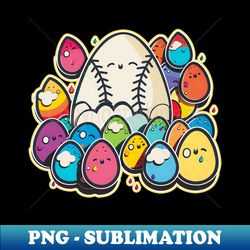 Baseball Easter Shirt  Eggs And Baseball - Aesthetic Sublimation Digital File - Unleash Your Inner Rebellion