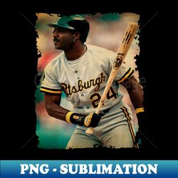 barry bonds in pittsburgh pirates old photo vintage - png transparent sublimation design - perfect for sublimation mastery