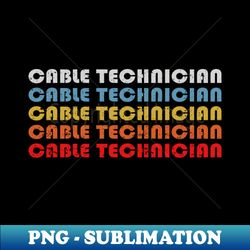 Broadband Installer Funny Cable Technician - Stylish Sublimation Digital Download - Instantly Transform Your Sublimation Projects
