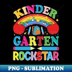 Kinder Teacher Appreciation Kindergarten Teacher - Modern Sublimation PNG File - Unleash Your Creativity