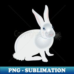 White Rabbit - Decorative Sublimation PNG File - Transform Your Sublimation Creations