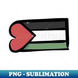 palestinian love flag - High-Resolution PNG Sublimation File - Enhance Your Apparel with Stunning Detail