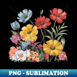 Beautiful Flowers - Exclusive PNG Sublimation Download - Add a Festive Touch to Every Day