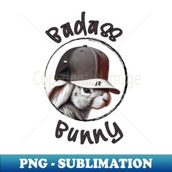 Badass Bunny - High-Quality PNG Sublimation Download - Bold & Eye-catching