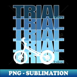 blue TRIAL Trialbike bike echo contour - cycling sports - Artistic Sublimation Digital File - Perfect for Creative Projects