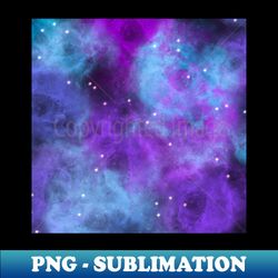 Colorful Nebula Galaxy - Instant Sublimation Digital Download - Enhance Your Apparel with Stunning Detail