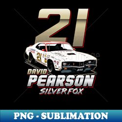 David Pearson 21 Silver Fox 70s Retro - Instant Sublimation Digital Download - Unleash Your Creativity
