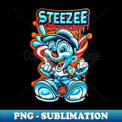 steezee character airbrush art design - exclusive sublimation digital file - stunning sublimation graphics