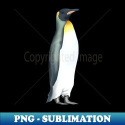 Emperor penguin original digital art - Vintage Sublimation PNG Download - Add a Festive Touch to Every Day