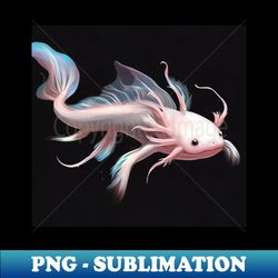 Animal portrait - Smiley Axolotl - Special Edition Sublimation PNG File - Bring Your Designs to Life