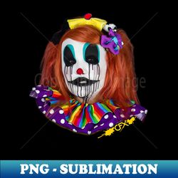 Tesazombie the Clown - Red Hair Variant - Digital Sublimation Download File - Unleash Your Inner Rebellion
