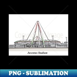 Drawing of Allianz Stadium  Juventus FC - PNG Transparent Digital Download File for Sublimation - Unleash Your Creativity
