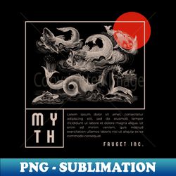 mythical black sculpture - Stylish Sublimation Digital Download - Revolutionize Your Designs