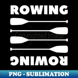 Rowing oars aesthetic design - PNG Transparent Sublimation File - Capture Imagination with Every Detail