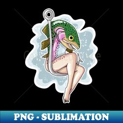 Reverse Mermaid - Retro PNG Sublimation Digital Download - Instantly Transform Your Sublimation Projects