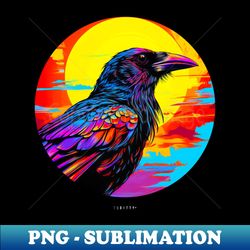 Cawk Colorful Raven of Ravenclaw - High-Quality PNG Sublimation Download - Boost Your Success with this Inspirational PNG Download