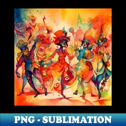 Abstract festive colorful carnival - Artistic Sublimation Digital File - Fashionable and Fearless