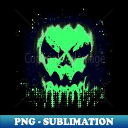 spooky green skull monster - Artistic Sublimation Digital File - Vibrant and Eye-Catching Typography