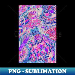 Boldly Colored Doodle - PNG Transparent Sublimation File - Fashionable and Fearless