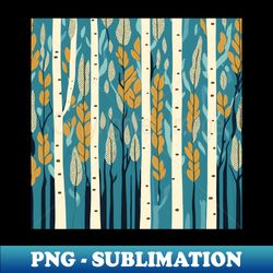 Birch tree forest pattern Seamless birch tree pattern - Unique Sublimation PNG Download - Bring Your Designs to Life