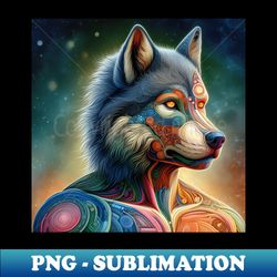 Android Wolf - Artistic Sublimation Digital File - Defying the Norms