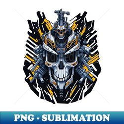 Mecha Skull S02 D23 - Premium PNG Sublimation File - Revolutionize Your Designs
