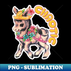 Chaotic Donkey - PNG Sublimation Digital Download - Boost Your Success with this Inspirational PNG Download