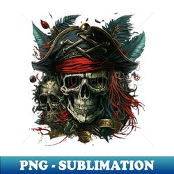 Pirate Captain Skull - High-Quality PNG Sublimation Download - Spice Up Your Sublimation Projects