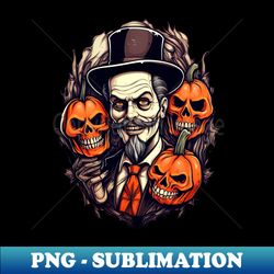 Halloween Gentleman Dapper and Spooky All in One - Sublimation-Ready PNG File - Perfect for Sublimation Mastery