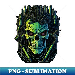 Cyborg Heads S02 D32 - PNG Transparent Sublimation Design - Create with Confidence