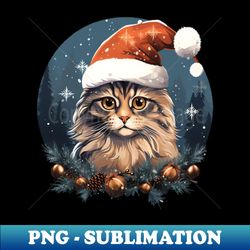 Merry Christmas Cat Lovers Appreal - Vintage Sublimation PNG Download - Perfect for Sublimation Art